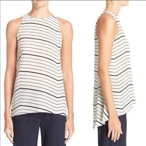 Theory Striped Silk Tank
